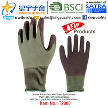 (Patent Products) Latex Coated Green Environment Gloves T2000